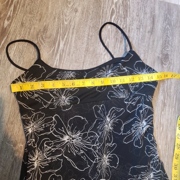 Black floral print Smart Set pantsuit - Picture 5 of 7